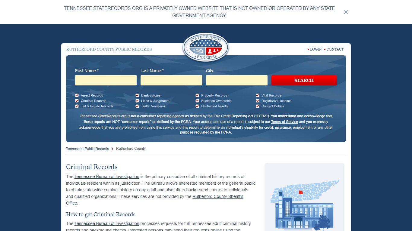 RUTHERFORD COUNTY PUBLIC RECORDS - StateRecords.org